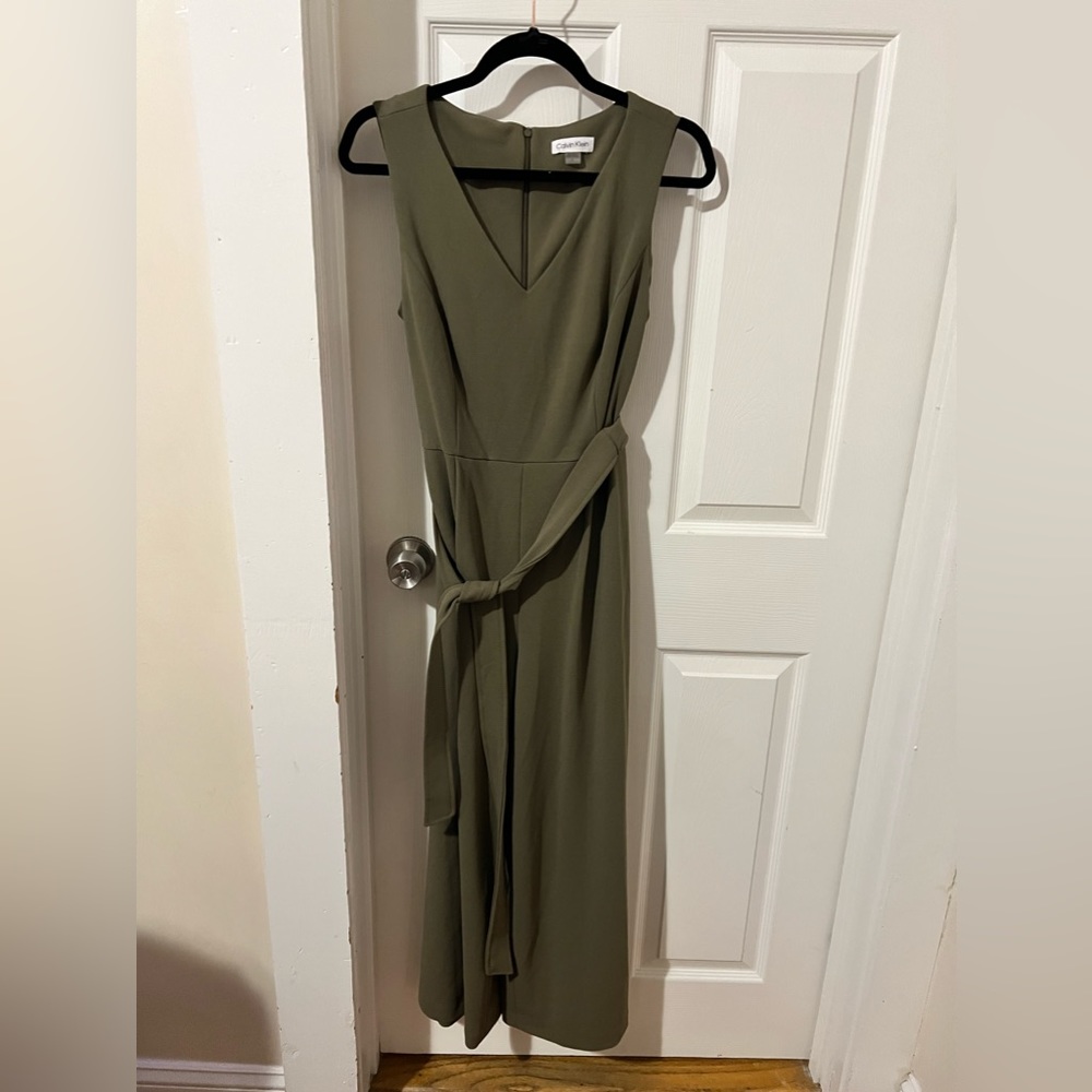 Calvin Klein Army Green Jumpsuit